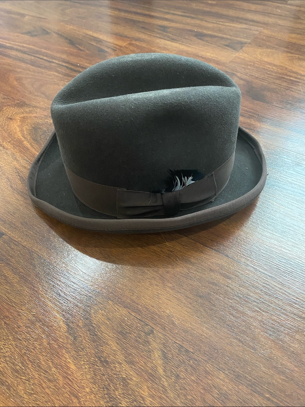 Classic Vintage Le Cheval Men’s 5X Genuine Beaver Fur Fedora Hat Size 6 3/4
